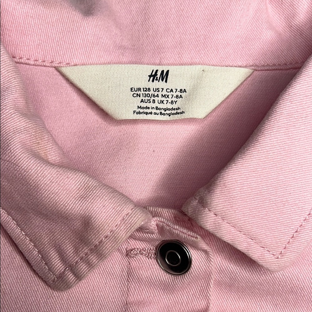Kids H&M Pink Denim Jacket - Picture 3 of 6